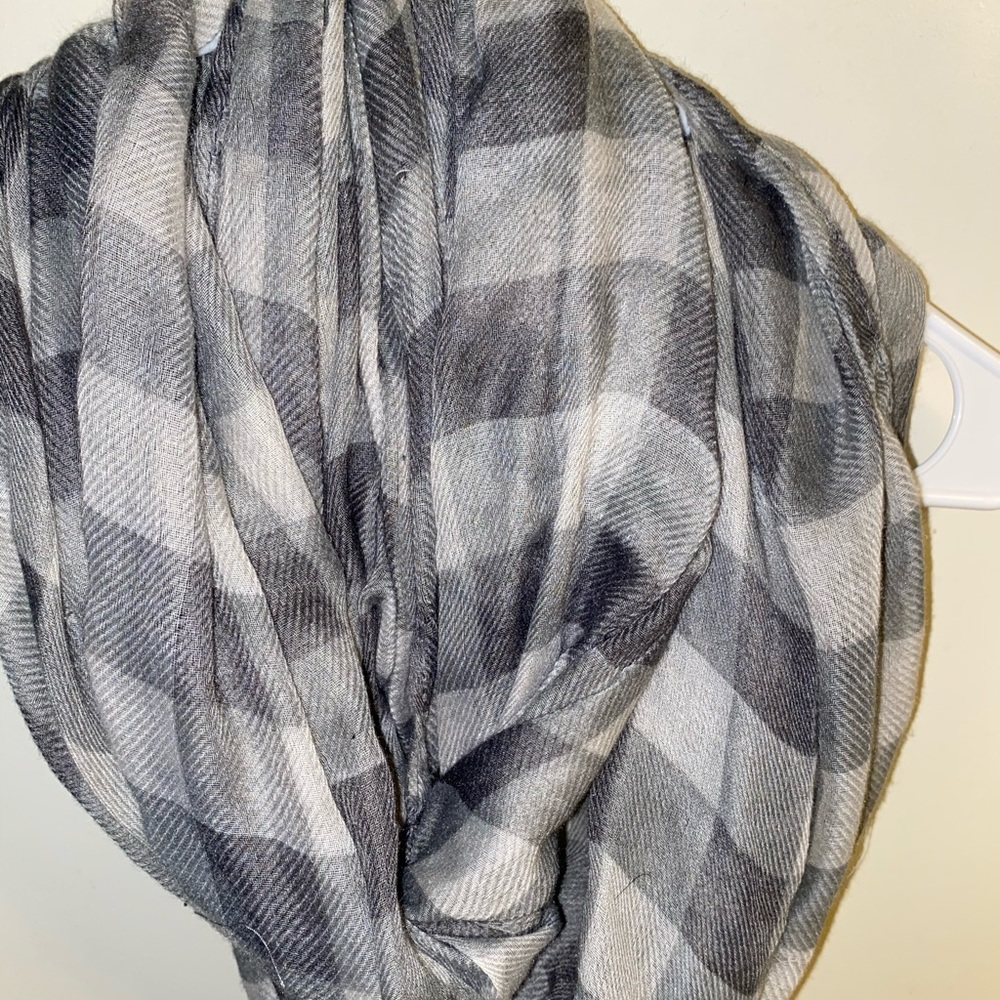 Plaid infinity scarf